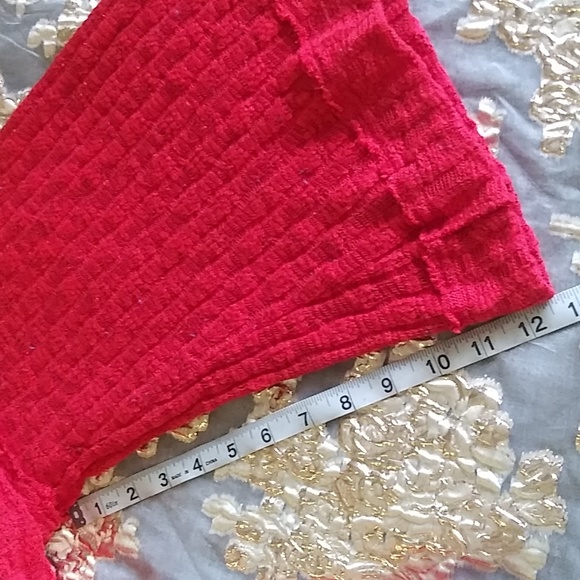 SOLD. Free People Slouchy Baja Babe Hacci Red Hooded Cardigan. As New. No Tag - Picture 14 of 16